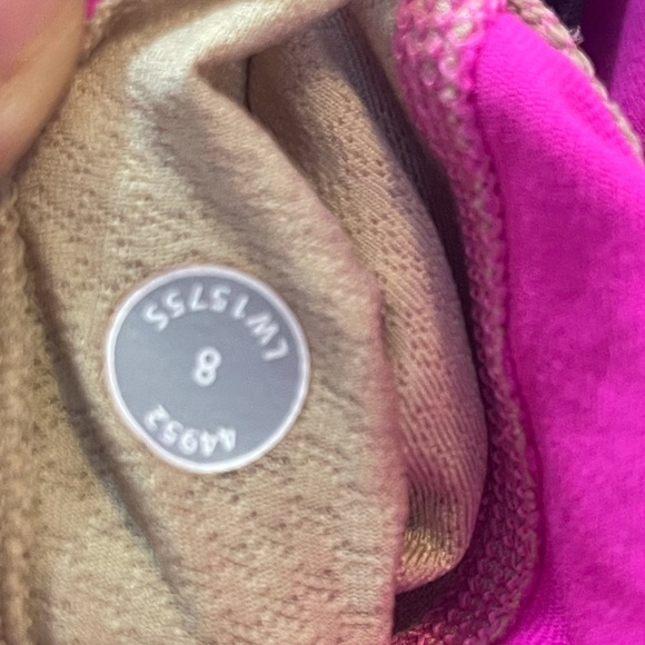 Lululemon No Limits black and pink top size 8 - Picture 4 of 5